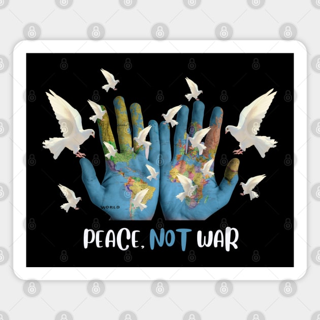 Peace, not war! Magnet by Pictonom